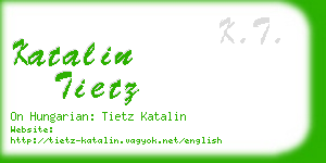 katalin tietz business card